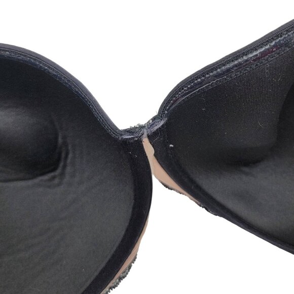 Torrid Multiway Bra Black 42DD Padded Lace Wings Strapless Underwire No Strap - Picture 7 of 7